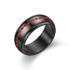 titanium steel rotating ring male rotating decompression anti-anxiety ring By Trendy Jewels