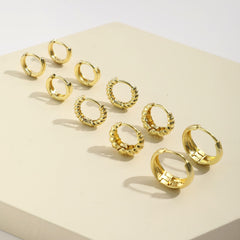 1 set ig style simple style circle solid color ccb earrings By Trendy Jewels