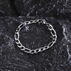 simple style commute solid color stainless steel men's bracelets By Trendy Jewels