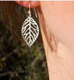 fashion leaf plating alloy no inlaid earrings By Trendy Jewels