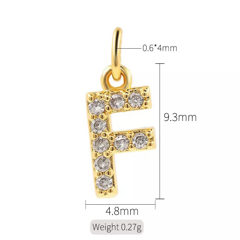 1 Piece Copper Zircon 14K Gold Plated Inlay Polished Pendant By Trendy Jewels