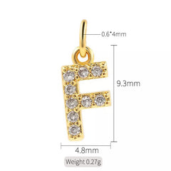 1 Piece Copper Zircon 14K Gold Plated Inlay Polished Pendant By Trendy Jewels