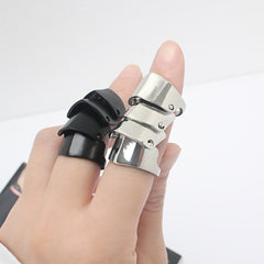ig style punk classic style geometric alloy irregular men's rings By Trendy Jewels