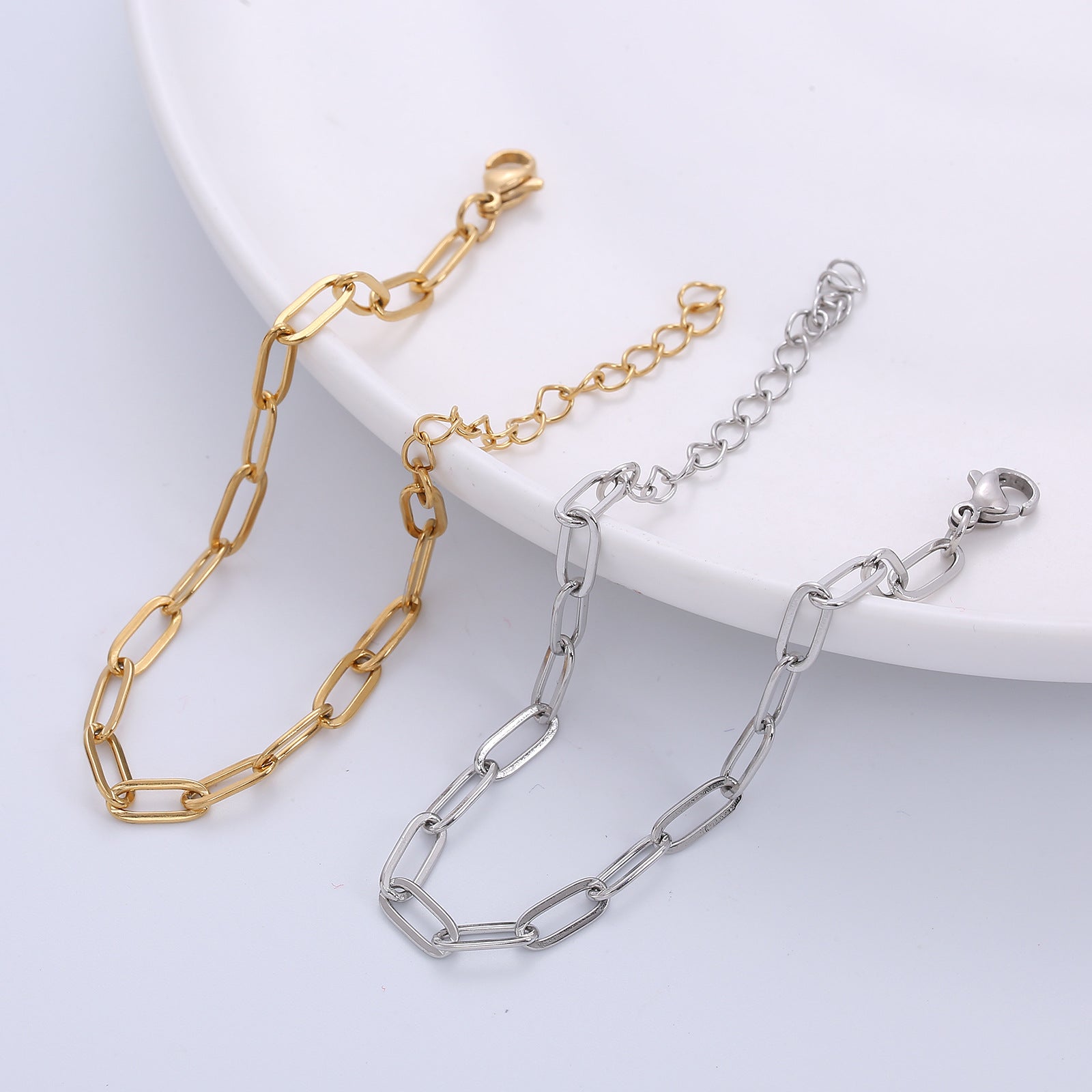 simple style geometric titanium steel plating bracelets 1 piece By Trendy Jewels