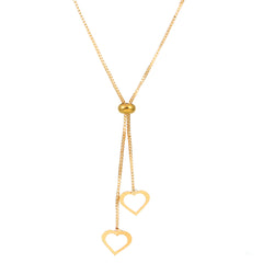Titanium Steel Gold Plated Simple Style Classic Style Heart Shape Plating Pendant Necklace By Trendy Jewels