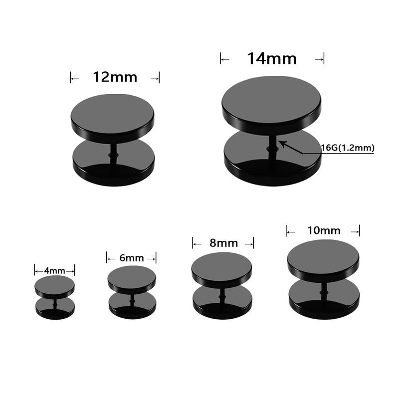 1 piece simple style solid color plating stainless steel ear studs By Trendy Jewels