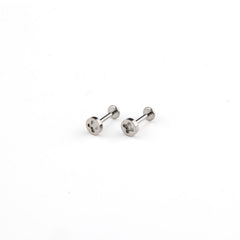 simple style solid color pure titanium lip stud in bulk By Trendy Jewels