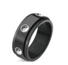 titanium steel rotating ring male rotating decompression anti-anxiety ring By Trendy Jewels