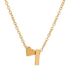 fashion love 26 english alphabet simple alloy necklace nhdp148728 By Trendy Jewels