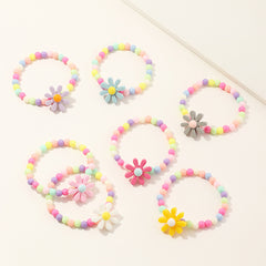 flower beaded no inlaid kid's bracelets By Trendy Jewels