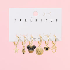 yakemiyou fashion animal heart shape flower copper artificial pearls zircon earrings in bulk By Trendy Jewels
