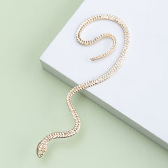 jewelry fashion snake metal artificial diamond plating inlay ear clips By Trendy Jewels