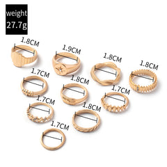 simple style solid color alloy women's rings By Trendy Jewels