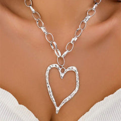 Simple Style Classic Style Heart Shape Zinc alloy Women's Pendant Necklace By Trendy Jewels