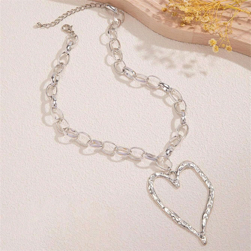 Simple Style Classic Style Heart Shape Zinc alloy Women's Pendant Necklace By Trendy Jewels