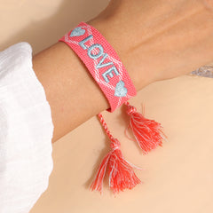 fashion letter rope knitting women's bracelets 1 piece By Trendy Jewels