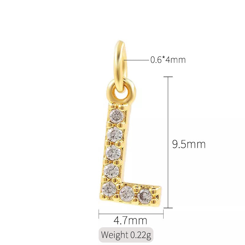 1 Piece Copper Zircon 14K Gold Plated Inlay Polished Pendant By Trendy Jewels