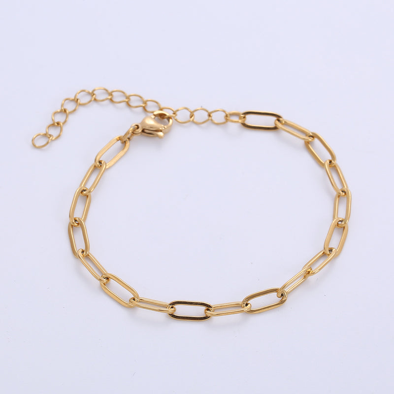 simple style geometric titanium steel plating bracelets 1 piece By Trendy Jewels