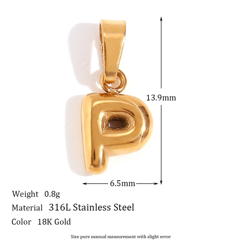 1 Piece Stainless Steel 18K Gold Plated Polished Pendant By Trendy Jewels