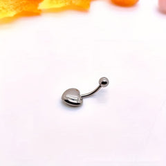 modern style cool style heart shape stainless steel plating none gold plated belly ring By Trendy Jewels