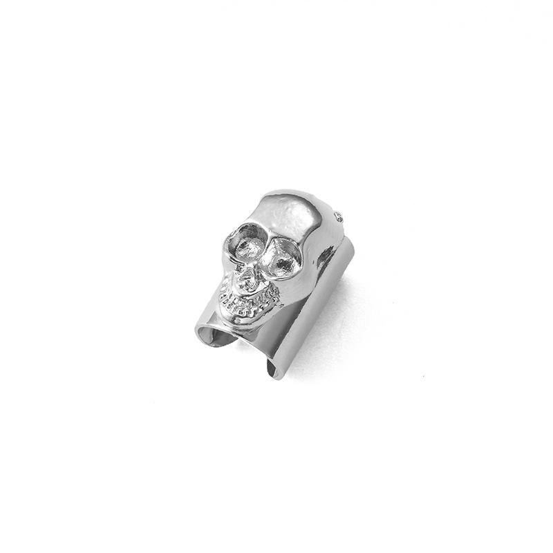 fashion women hollow skull ear cuff clip earrings alloy alloy nhdp136157 By Trendy Jewels