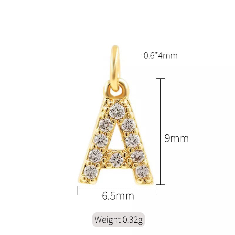 1 Piece Copper Zircon 14K Gold Plated Inlay Polished Pendant By Trendy Jewels