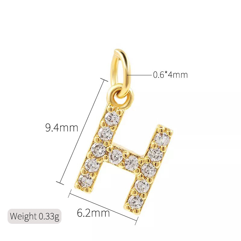 1 Piece Copper Zircon 14K Gold Plated Inlay Polished Pendant By Trendy Jewels