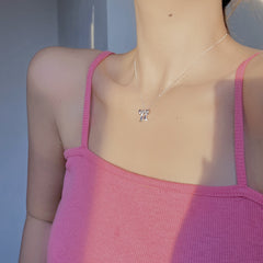 Copper Gold Plated Simple Style Classic Style Bow Knot Plating Pendant Necklace By Trendy Jewels