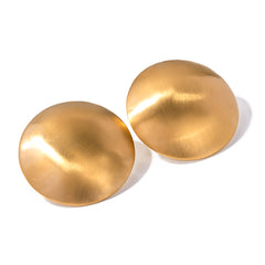 1 Pair IG Style Simple Style Round Stainless Steel 18K Gold Plated Ear Studs By Trendy Jewels