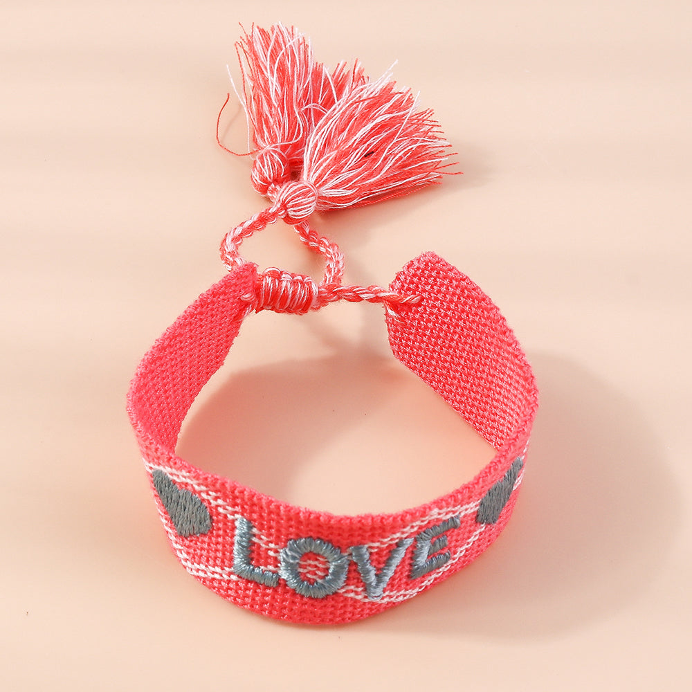 fashion letter rope knitting women's bracelets 1 piece By Trendy Jewels