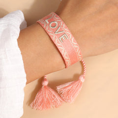 fashion letter rope knitting women's bracelets 1 piece By Trendy Jewels