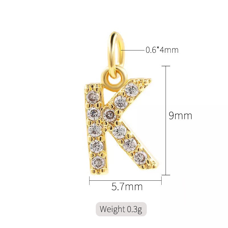 1 Piece Copper Zircon 14K Gold Plated Inlay Polished Pendant By Trendy Jewels