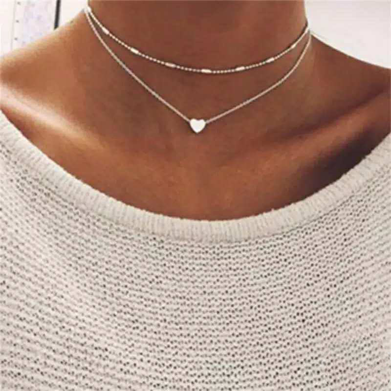 retro geometric alloy pendant necklace By Trendy Jewels