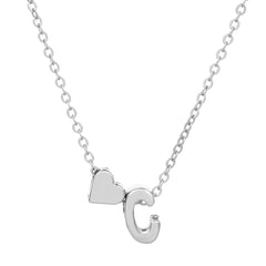 fashion love 26 english alphabet simple alloy necklace nhdp148728 By Trendy Jewels