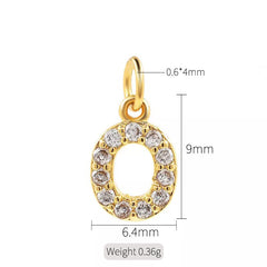 1 Piece Copper Zircon 14K Gold Plated Inlay Polished Pendant By Trendy Jewels