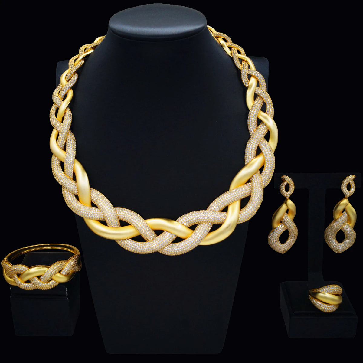 High-end Accessories Gold Jewelry Set Simple Beads Necklace Jewelry Sets Factory Women's Birthday Party By Trendy Jewels