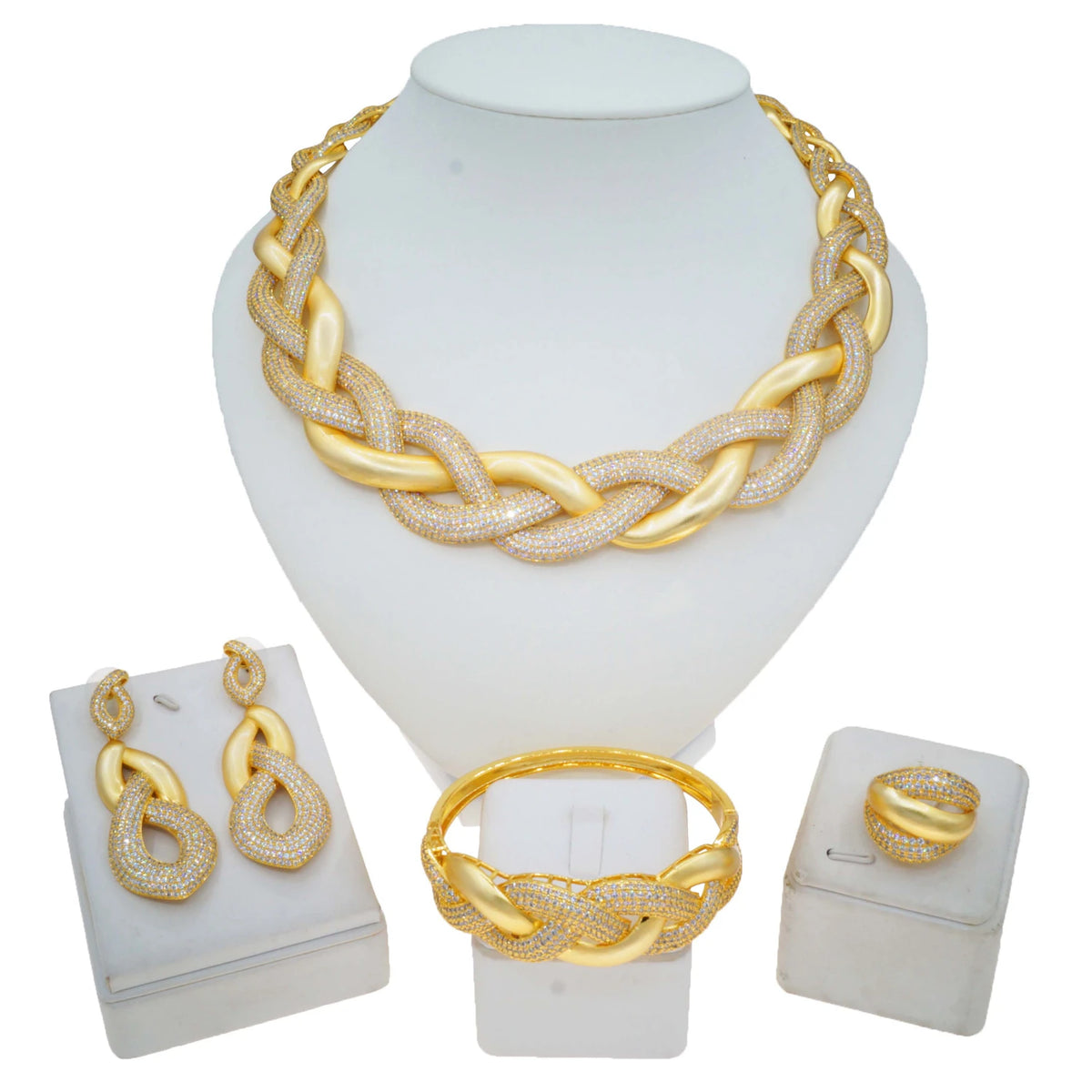 High-end Accessories Gold Jewelry Set Simple Beads Necklace Jewelry Sets Factory Women's Birthday Party By Trendy Jewels