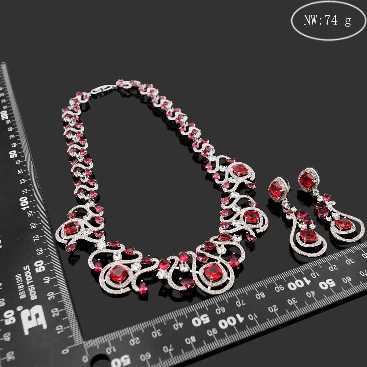 Zircon Jewelry Set 925 Silver Fashion Bridal Jewelry Sets UAE Women's Necklace Set Factory By Trendy Jewels